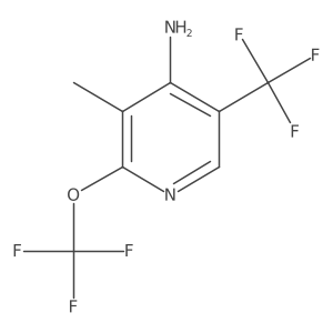 3-Methyl-2-(trifluoromethoxy)-5-(trifluoromethyl)pyridin-4-amine Structure