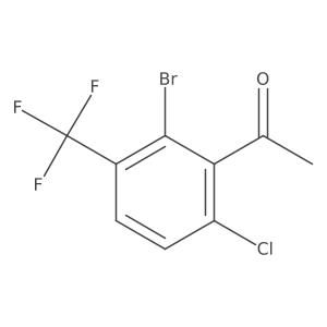 2'-Bromo-6'-chloro-3'-(trifluoromethyl)acetophenone Structure