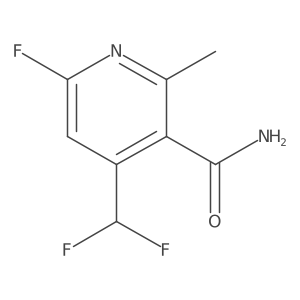 4-(Difluoromethyl)-6-fluoro-2-methylnicotinamide结构式