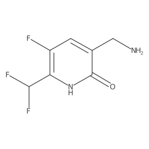 2(1H)-Pyridinone, 3-(aminomethyl)-6-(difluoromethyl)-5-fluoro-结构式