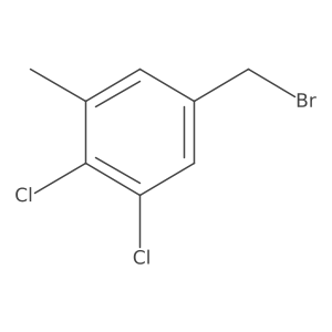 3,4-Dichloro-5-methylbenzyl bromide Structure