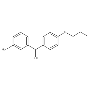 (3-Aminophenyl)(4-propoxyphenyl)methanol Structure