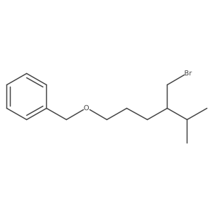 ({[4-(Bromomethyl)-5-methylhexyl]oxy}methyl)benzene Structure