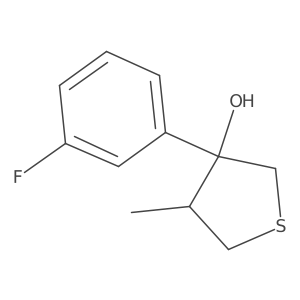 3-(3-Fluorophenyl)-4-methylthiolan-3-ol Structure