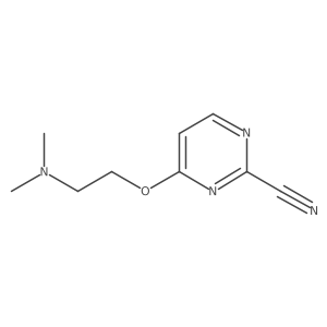 4-[2-(Dimethylamino)ethoxy]pyrimidine-2-carbonitrile结构式