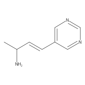 4-(Pyrimidin-5-yl)but-3-en-2-amine Structure