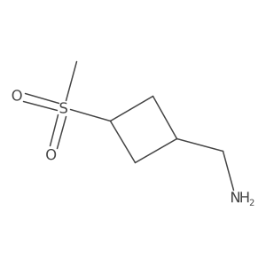 (3-Methanesulfonylcyclobutyl)methanamine Structure