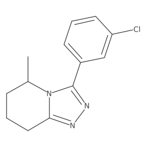 1,2,4-Triazolo[4,3-a]pyridine, 3-(3-chlorophenyl)-5,6,7,8-tetrahydro-5-methyl- Structure