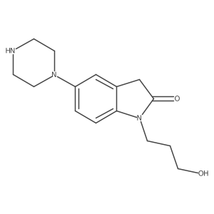 2H-Indol-2-one, 1,3-dihydro-1-(3-hydroxypropyl)-5-(1-piperazinyl)-结构式