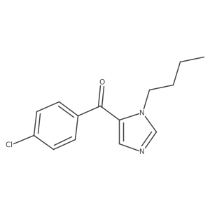 (1-butyl-1H-imidazol-5-yl)(4-chlorophenyl)methanone结构式
