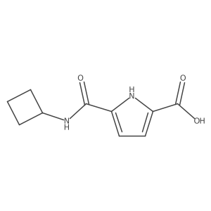 5-(Cyclobutylcarbamoyl)-1H-pyrrole-2-carboxylic acid结构式