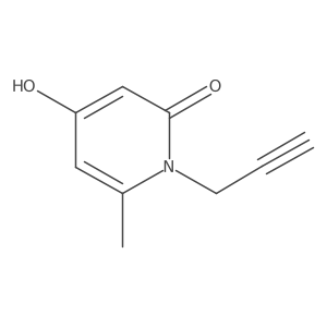 4-hydroxy-6-methyl-1-(prop-2-yn-1-yl)pyridin-2(1H)-one Structure