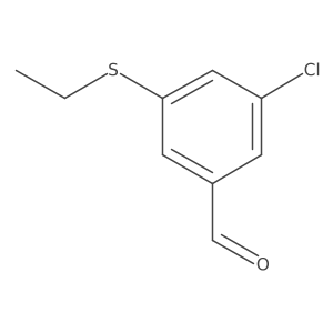 3-Chloro-5-(ethylsulfanyl)benzaldehyde Structure