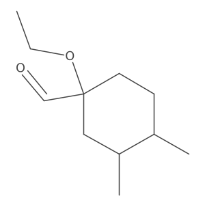 1-Ethoxy-3,4-dimethylcyclohexane-1-carbaldehyde结构式