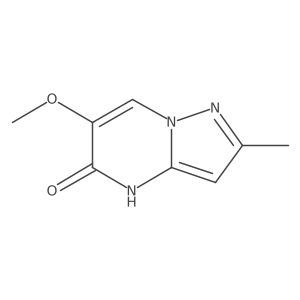 6-Methoxy-2-methyl-4H,5H-pyrazolo[1,5-a]pyrimidin-5-one结构式