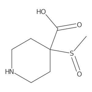 4-Methanesulfinylpiperidine-4-carboxylic acid结构式