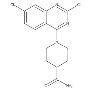1-(2,7-Dichloro-4-quinazolinyl)-4-piperidinecarboxamide Structure
