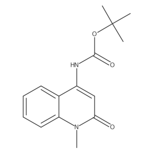 tert-Butyl (1-methyl-2-oxo-1,2-dihydroquinolin-4-yl)carbamate Structure
