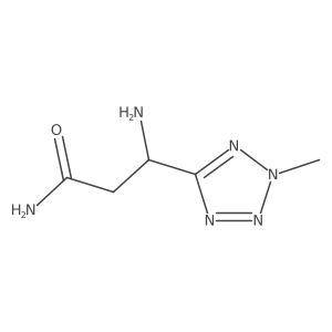 3-amino-3-(2-methyl-2H-1,2,3,4-tetrazol-5-yl)propanamide结构式