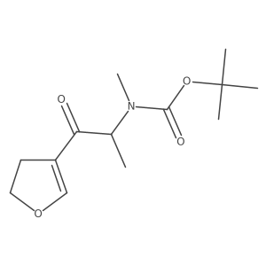 tert-butyl N-[1-(4,5-dihydrofuran-3-yl)-1-oxopropan-2-yl]-N-methylcarbamate Structure