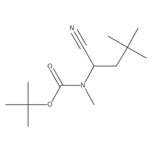 Tert-butyl (1-cyano-3,3-dimethylbutyl)(methyl)carbamate Structure