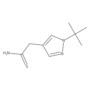 2-(1-Tert-butyl-1h-pyrazol-4-yl)ethanethioamide结构式
