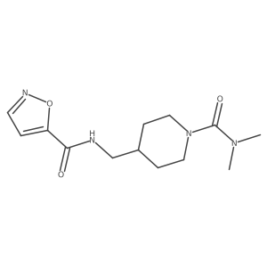 N-((1-(dimethylcarbamoyl)piperidin-4-yl)methyl)isoxazole-5-carboxamide Structure