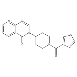 3-(1-(thiophene-3-carbonyl)piperidin-4-yl)pyrido[2,3-d]pyrimidin-4(3H)-one Structure