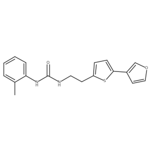 1-(2-(5-(Furan-3-yl)thiophen-2-yl)ethyl)-3-(o-tolyl)urea Structure