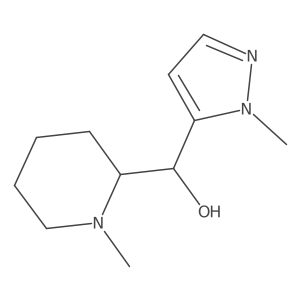(1-Methyl-1H-pyrazol-5-yl)(1-methylpiperidin-2-yl)methanol Structure