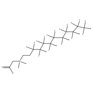 (Carboxylatomethyl)[(henicosafluorodecyl)ethyl]dimethylazanium Structure