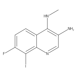 7-Fluoro-8-iodo-N4-methylquinoline-3,4-diamine结构式