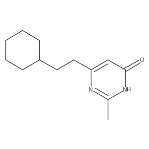 6-(2-Cyclohexylethyl)-2-methylpyrimidin-4-ol Structure