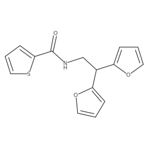 N-(2,2-di(furan-2-yl)ethyl)thiophene-2-carboxamide Structure