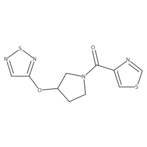 3-{[1-(1,3-Thiazole-4-carbonyl)pyrrolidin-3-yl]oxy}-1,2,5-thiadiazole Structure