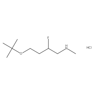 [4-(Tert-butoxy)-2-fluorobutyl](methyl)amine hydrochloride结构式