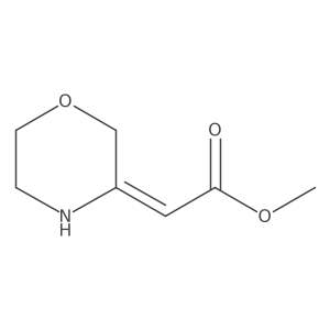 Methyl 2-(morpholin-3-ylidene)acetate结构式
