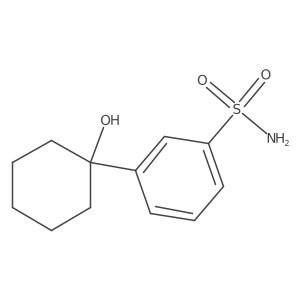 3-(1-Hydroxycyclohexyl)benzenesulfonamide结构式