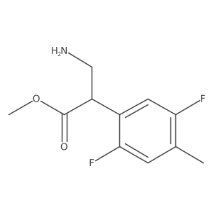 Methyl 3-amino-2-(2,5-difluoro-4-methylphenyl)propanoate Structure
