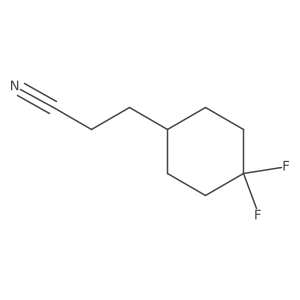 3-(4,4-Difluorocyclohexyl)propanenitrile结构式