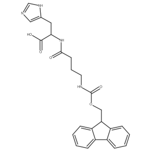 (2S)-2-[4-({[(9H-fluoren-9-yl)methoxy]carbonyl}amino)butanamido]-3-(1H-imidazol-4-yl)propanoic acid Structure
