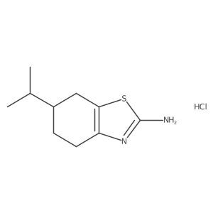 6-Isopropyl-4,5,6,7-tetrahydrobenzo[d]thiazol-2-amine hydrochloride结构式