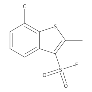 7-Chloro-2-methyl-1-benzothiophene-3-sulfonyl fluoride结构式