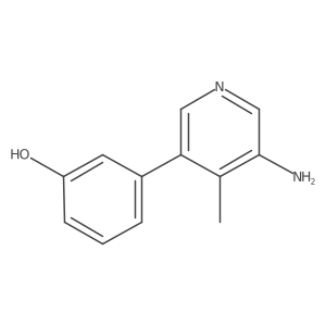 3-(5-Amino-4-methylpyridin-3-yl)phenol结构式
