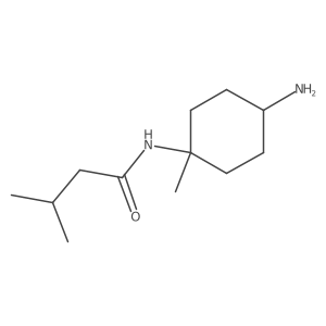 N-(4-amino-1-methylcyclohexyl)-3-methylbutanamide结构式