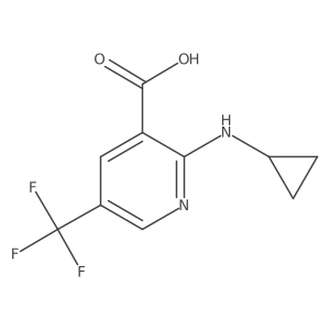 2-(Cyclopropylamino)-5-(trifluoromethyl)pyridine-3-carboxylic acid Structure