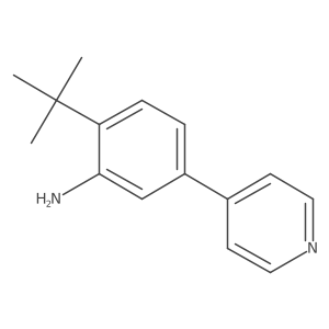 2-Tert-butyl-5-(pyridin-4-yl)aniline结构式