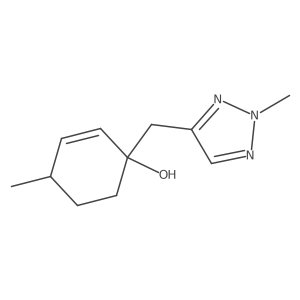 4-methyl-1-[(2-methyl-2H-1,2,3-triazol-4-yl)methyl]cyclohex-2-en-1-ol结构式