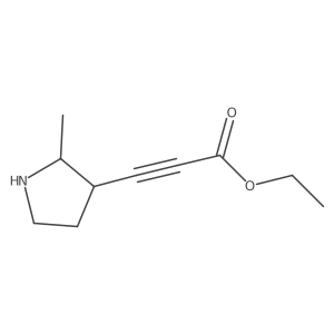 Ethyl 3-(2-methylpyrrolidin-3-yl)prop-2-ynoate结构式