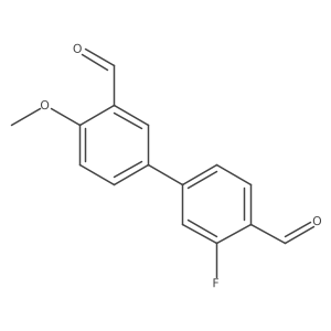 5-(3-Fluoro-4-formylphenyl)-2-methoxybenzaldehyde Structure